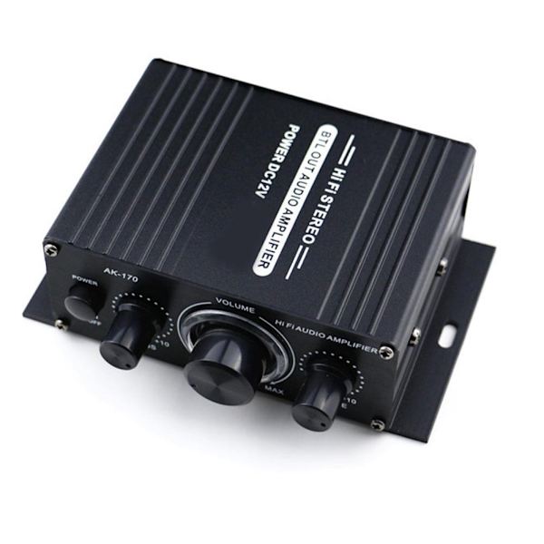 400W Mini HiFi Digital Stereo Lydforstærker Hjem Mikrofon Radio Brug - Perfekt