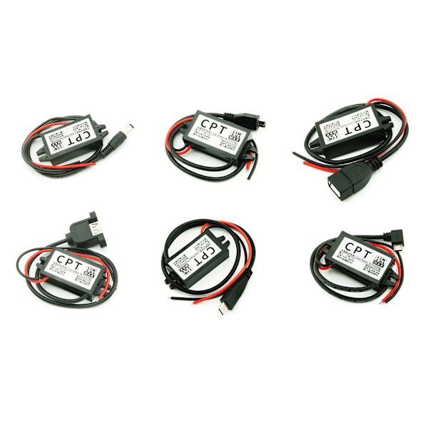 12V til 5V DC-DC Step Down Spændingsudgangsadapter Strømforsyningskonverter Spændingsregulator Nem at bruge