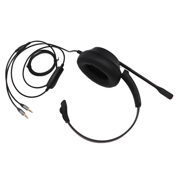 Puhelin Headset Professional Noise Reduction Dual 3.5mm Plugs PC Headset Call Center Asiakaspalveluun Yritykselle