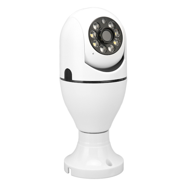 WiFi-lampa 1080P övervakningskamera färg nattseende rörelsedetektor skruvas in i E27 lampsockel hemkamera