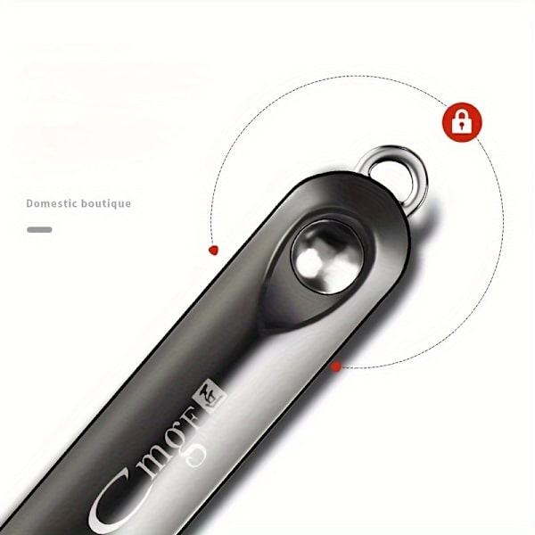 1 stk/2 stk/3 stk rustfrit stål stor neglesaks, neglefil, manicure værktøj Black beveled nail clippers One Size Fits All