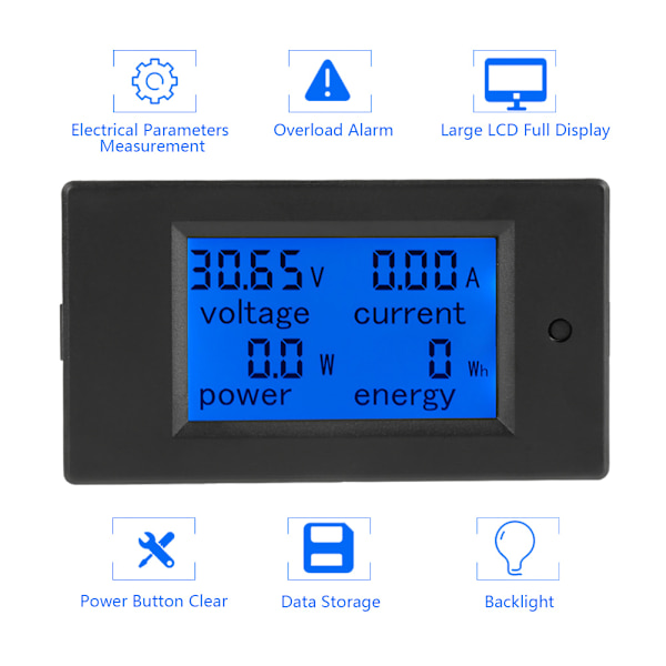 PEACEFAIR PZEM-051 DC 6.5-100V Digital power Energy voltage Current meter (50A shunt)