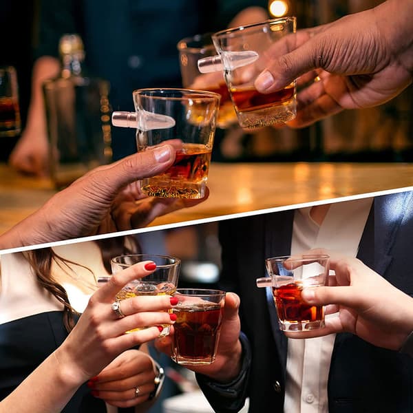 Whiskeyglas med kula{BT}