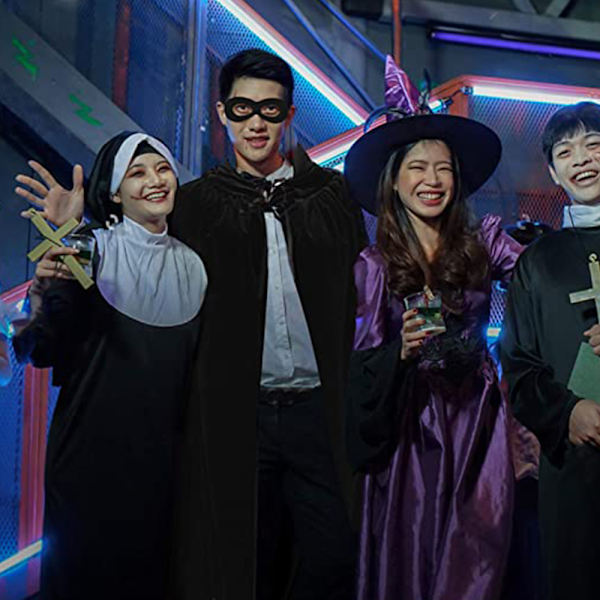 Hættekappe Kappa Lang FLØJLS Kappa Vampyr Kostume Halloween Voksen