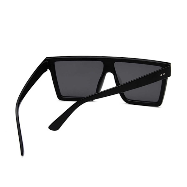 Trendy firkantede sorte solbriller sorte black