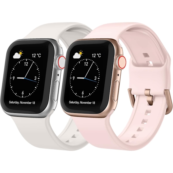 Yhteensopiva Apple Watch -rannekkeen kanssa 49/45/44/42/41/40/38 mm (38/40/41 mm, Pink/Star) Pink/Star Pink/Star 38/40/41 mm