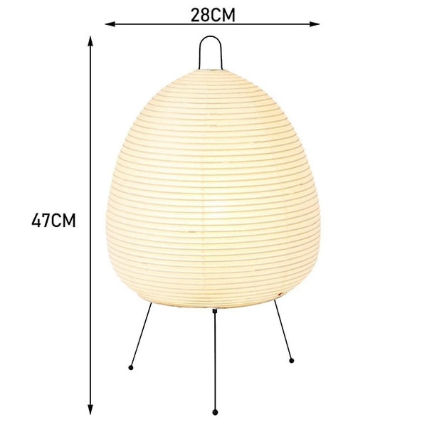 Japansk rispapirlykt LED-bordlampe stue soverom nattbord studiehotell hjemmeopphold stativ