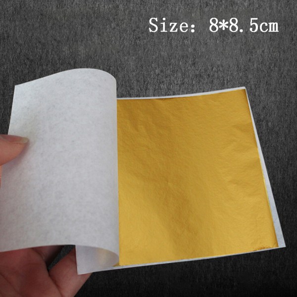 100 sheets Gold foil Leaf gilding Crafts Craft paper