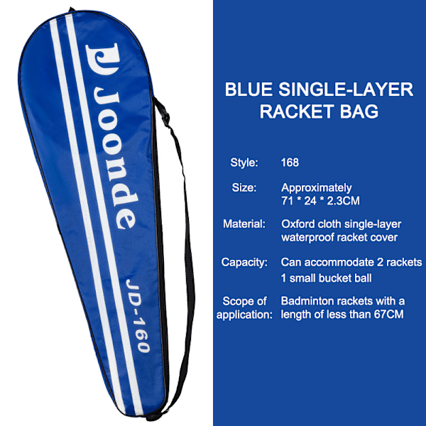 Badmintonracketfodral Bärbart Fodral Racketöverdrag 3#