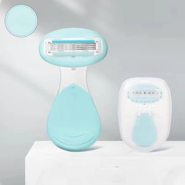 Deluxe Smooth Sensitive Barberhøvel for Kvinner (Blå) [qb]