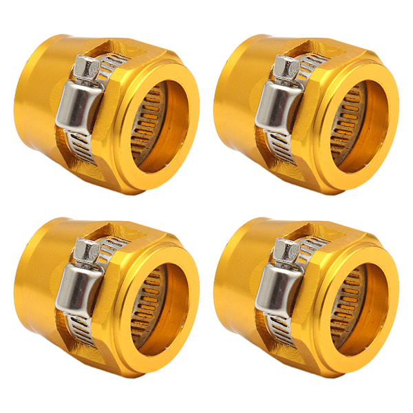 1/2/3/5 4-delad aluminium slangklämma - enkel att installera guld AN6.4pcs gold AN6.4pcs 2PCS
