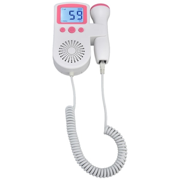 1:a Fetal Heartbeat Monitor Bärbar Fetal Doppler Gravida Kvinnor