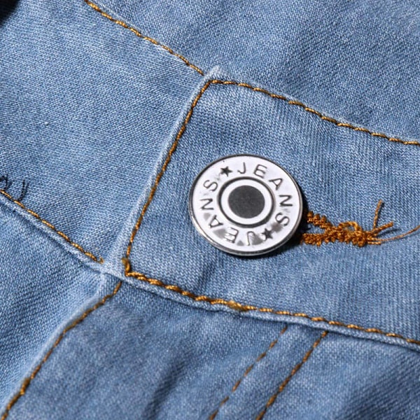 Kvinners lav midje utsvingte jeans stretchy jeans klokkebunner lyseblå lyseblå Light blue 4XL