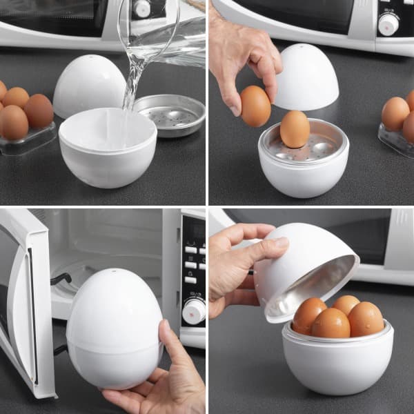 TG Mikrobølgeovn Eggkoker - Hvit