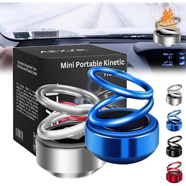 Kannettava Mini Kineettinen Aromaterapia, Mini Kannettava Kineettinen Lämmitys Aromaterapia Blue  Gray
