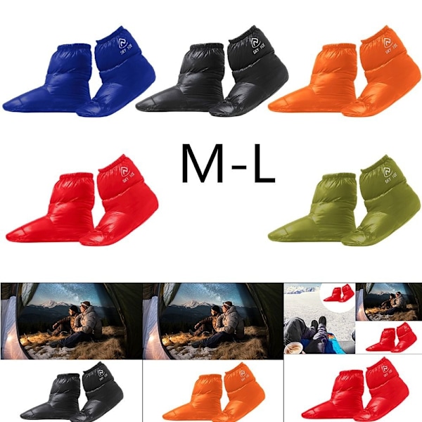 1 par Dun Strumpor Tofflor Klätterskoskydd ORANGE L orange[qb] orange L