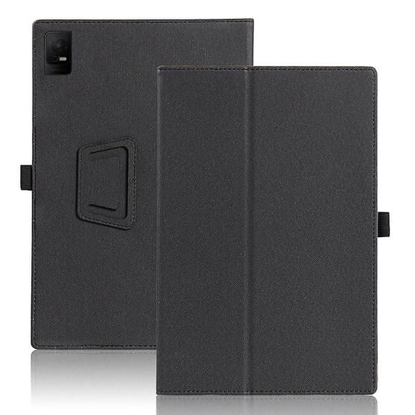 For TCL Tab 10 Gen 2 Tablet Etui Stativ Skin-touch PU Læder Fuld Beskyttelse Cover - Sort