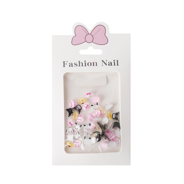 30 kpl/setti 3D Sanrio Kawaii Cartoon Nail Jewelry Decoration Mani