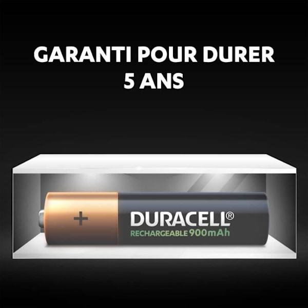 DURACELL Genopladelige Ultra Genopladelige Batteri Type LR03 / AAA 900 mAh Pakke med 4