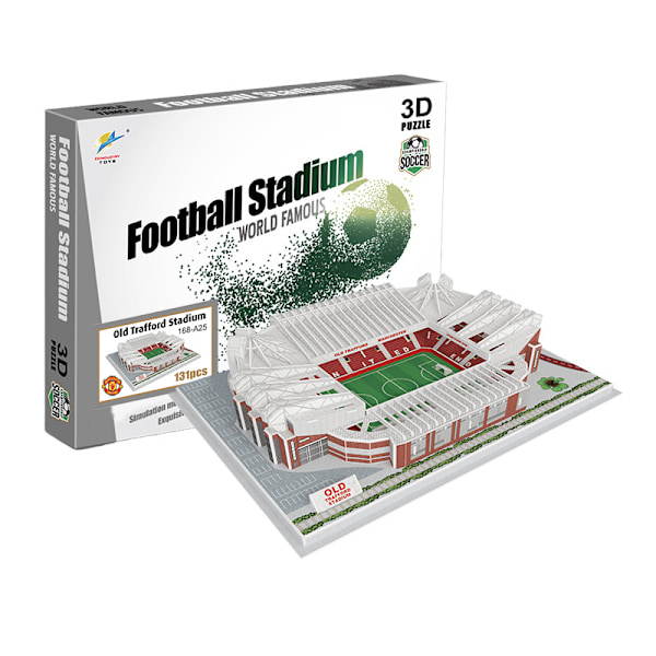 3D-puslespil VM-fodboldstadion - Old Trafford Stadium (Man