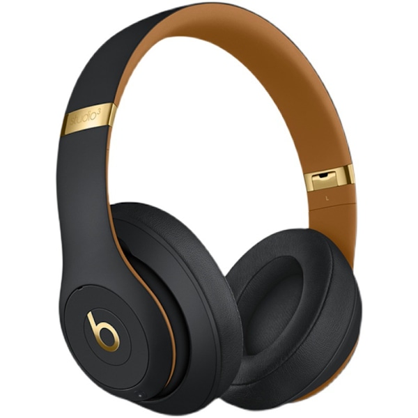 3D Cotton Beats Studio 3 trådløs Bluetooth-opptaker med hodetelefoner svart g Black gold Beats Studio 3 Wireless