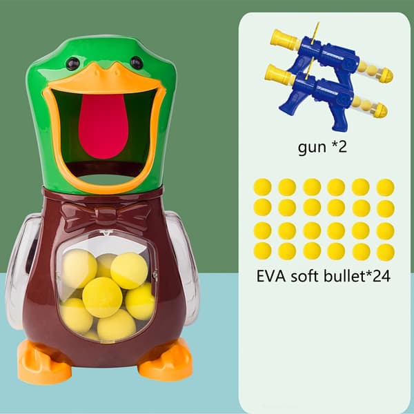 Luftdrivet ankskjutningsspel för utomhuslek 2 Gun + 24 Soft bullet
