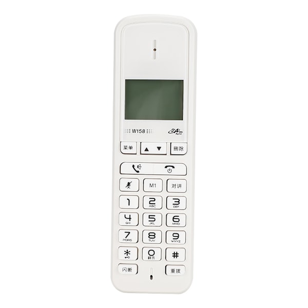 W158 Digital trådløs håndholdt fri intercom håndfri opkald telefon 100‑240V (hvid )