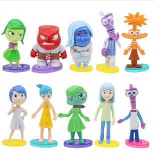 Hot-sælgende Brain Team 12-pak Action Figur Sæt | Special Task Force Kagepynt og Biltilbehør, den Perfekte Gave til Fans//12 modeller 12 models