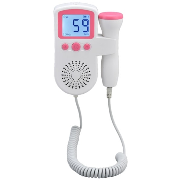 1:a Fetal Heartbeat Monitor Bärbar Fetal Doppler Gravida Kvinnor