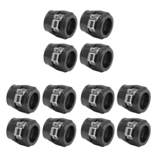 1/2/3/5 4-delad aluminium slangklämma - enkel att installera svart AN8.4pcs black AN8.4pcs 3PCS