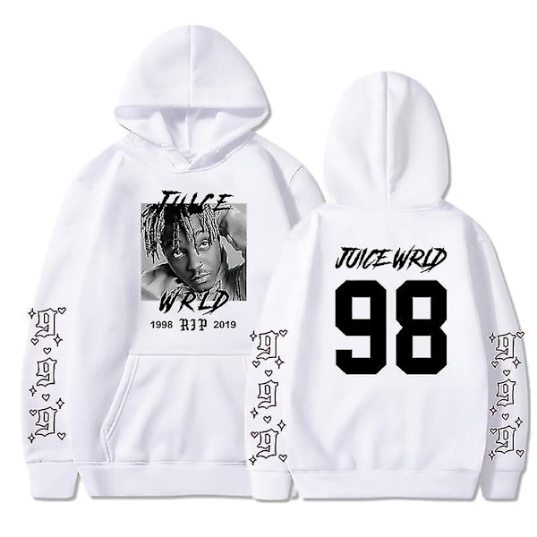Rapper Juice Wrld Løs Sweatshirt Hoodie til mænd og kvinder sort black L