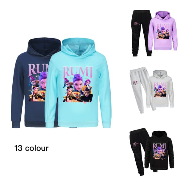 Demon Hunters Barnehettegenser | K-pop Inspirert Genser* black 100cm
