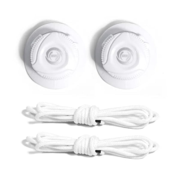 Automatic tension rope No Tie Shoe laces WHITE WHITE