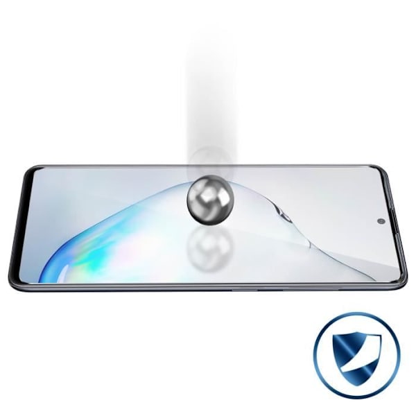 Galaxy Note 10 Lite skärmskydd härdat glas 9H Anti-fingeravtryck - Transparent vit
