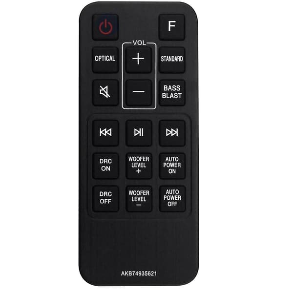 Fjernkontroll AKB74935621 til LG Sound Bar SJ2 SJ2.AEUSLLK SJ2.DEUSLLK