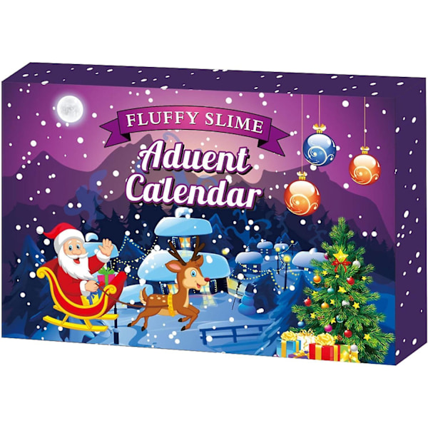 Julbarnas leker skumgummi gips blind box 24 tall adventskalender gave