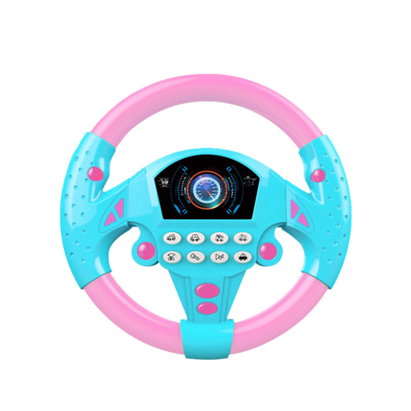 Simuleringskörningsbil leksak ratt Barn Baby Interaktiv pink one-size