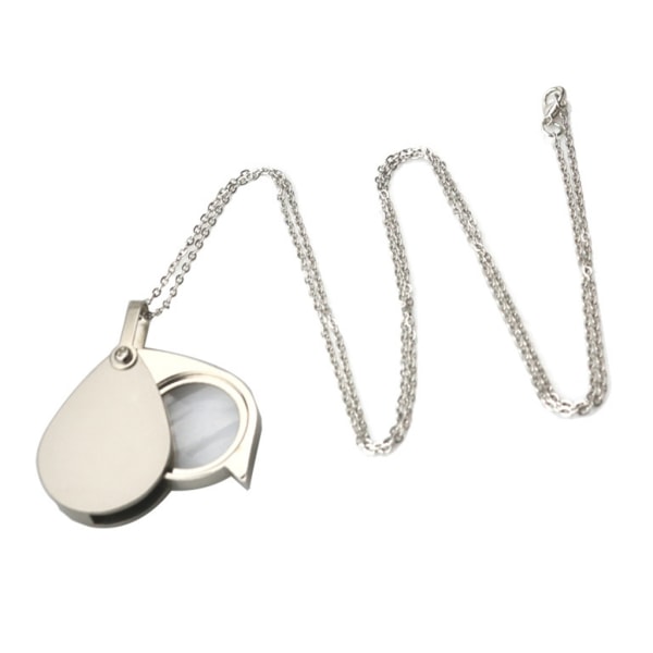 Retro Utility Monokel Glas Halsband 10X Förstoringsglas Inspektion Mynt Förstoringsglas Hänge Mode Smycken För Kvinnor Män