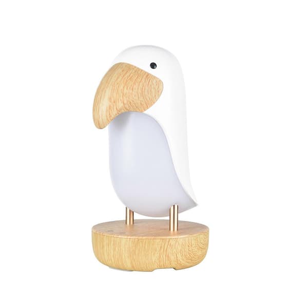 Fåglar Bluetooth-Högtalare Stämningsljus Steglös Dimning LED Andningsljus USB Uppladdningsbar Touch Bordslampa White Basic Section