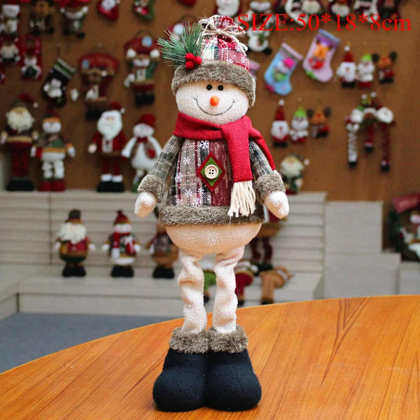 2025 Noel Joulu Nukke Joulukoristeet Kotiin Joululahja Lumimies Joulupukki Seisova Nukke Pehmolelut Uusivuosi Deko (Lumimies) Snowman
