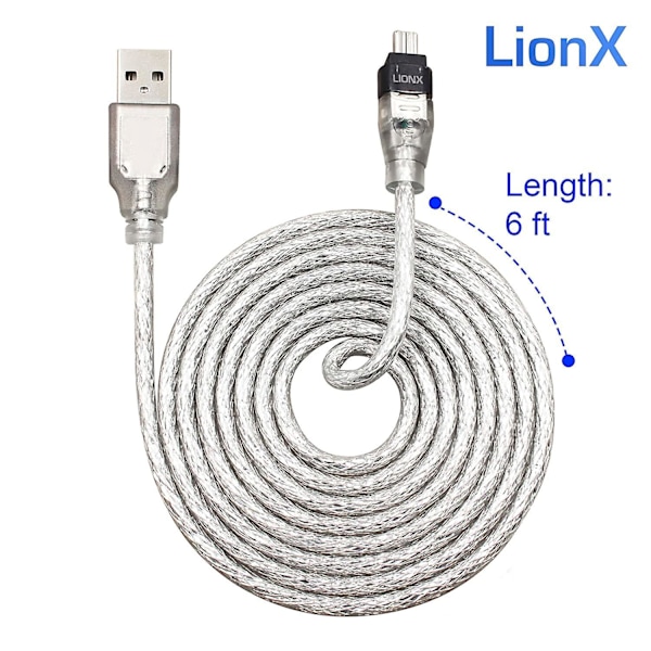 Uusi Data Dv -kaapeli USB - Ieee 1394 4-pin Firewire -sovitin