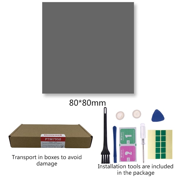 Thermal Pad Honeywell- PTM7950 Phase Change Silicone Pad Material Portable CPU GPU Silicone Grease Pad