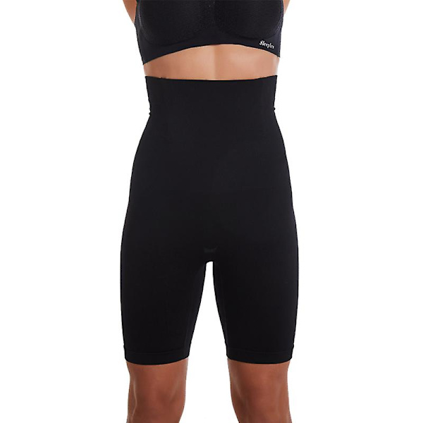 Underkläder Högt Midja Kvinnor Stjärtlyft Kalsonger Kroppsformande Shapewear Höftförstärkare Shorts Slankning Svart Black 3XL-4XL