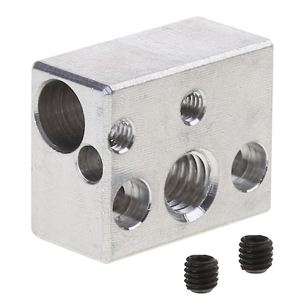 3D-skriver varmeblokk aluminium varmeblokk for Ender 3 S1 V6 Hotend ekstruder