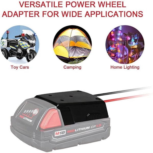 2-pak hjuldriv lithium-ion-batteriadapter M18