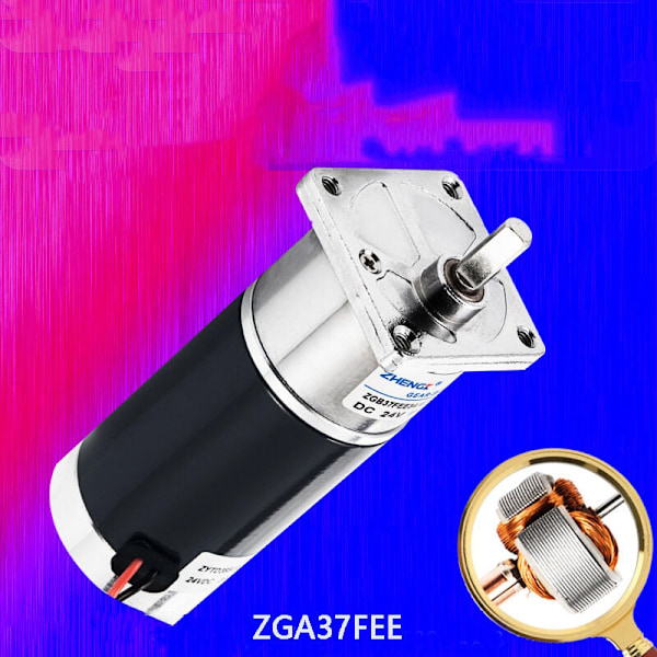 Zhengke Motor DC-moottori, pysyvä magneetti DC-yleismoottorivaihdemoottori ZGA37FEE