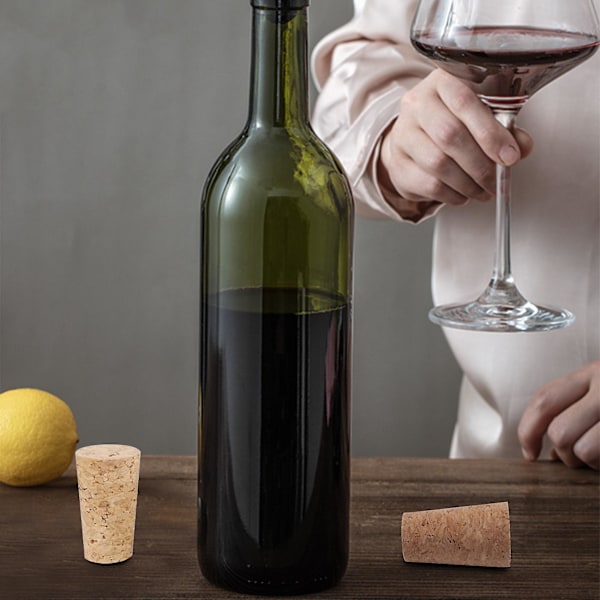 Trævinprop, propper, koniske træpropper til ølflasker til vinproduktion, til vin B