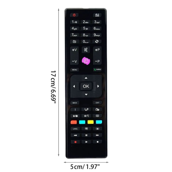 RC4875 Fjernkontroll erstattet for TECHWOOD/Finlux Shar TV HDTV Erstatningsfjernkontroll RC-4875 Reservedel