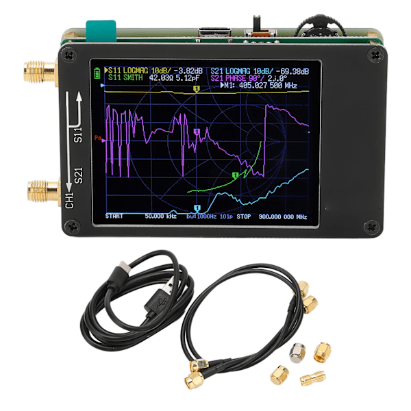 2,8 tums TFT-vektoranalysator med hög noggrannhet USB-antennanalysatormätare 50 kHz-1,5 GHz