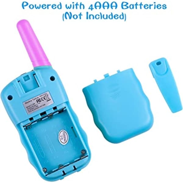 par trådløse walkietalkier for barn (blå og rosa)